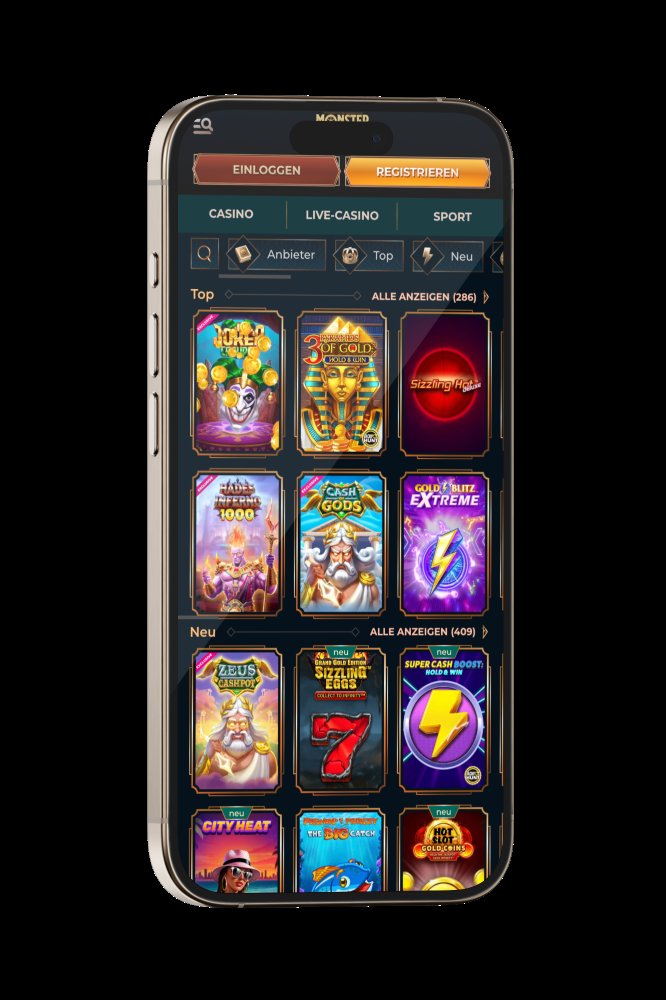 Monsterwin Casino - Dein neuer Liebling im Online Casino Deutschland in Germany